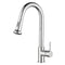 Euro Round Chrome Kitchen Sink Pull Out Mixer Faucet