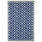 Marina Indigo Blue And White Recycled Plastic Outdoor Rug And Mat