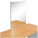 Grey Dressing Table with Mirror and Stool 104x45x131cm