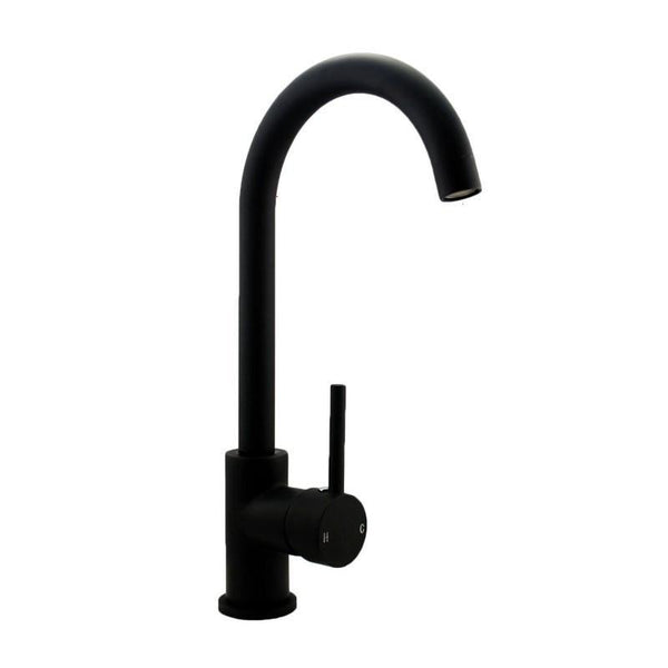 Euro Nero Classic Round Matte Black Kitchen Sink Mixer