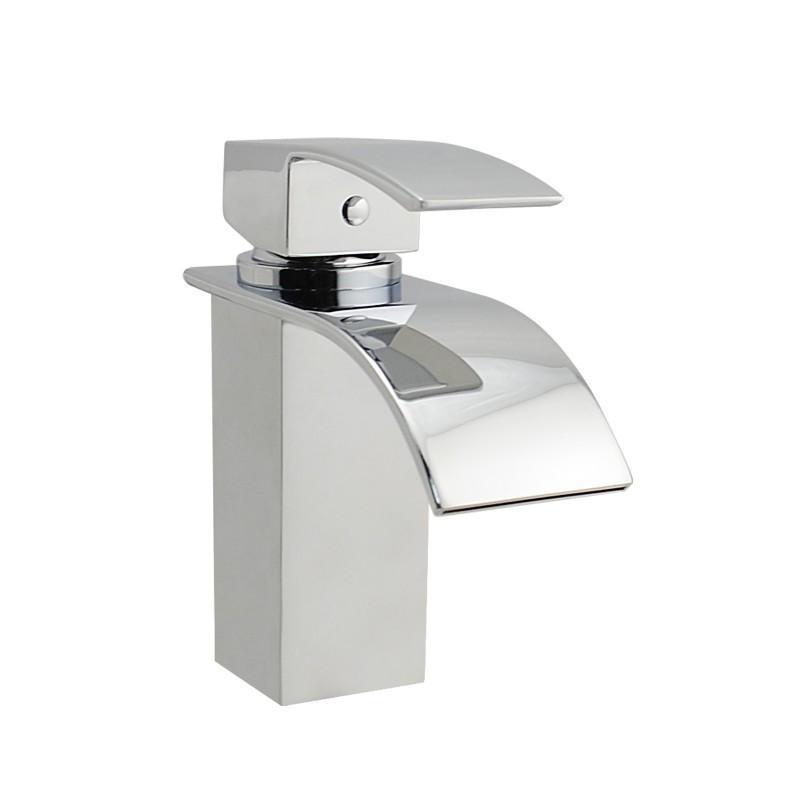 Polly Waterfall Square Chrome Basin Mixer