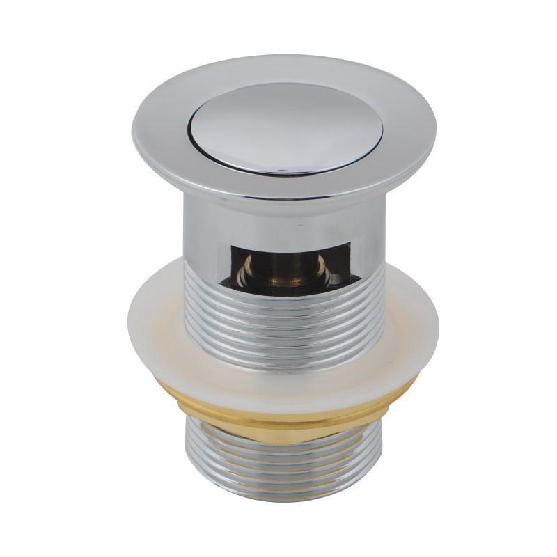 32mm Solid Brass Basin Pop Up Waste with Overflow Chrome