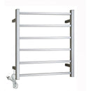 Gama Square Chrome Electric Heated Towel Rack 6 Bars