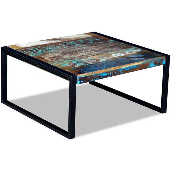 Coffee Table Solid Reclaimed Wood 80 x 80 x 40 Cm