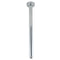 Round Silver Ceiling Shower Arm Rose Chrome Polished 400mm