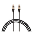 1M Cat 6A Rj45 Sftp Thin Lszh 30 Awg Pack Of 10 Network Cable Black