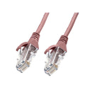 1M Cat 6 Ultra Thin Lszh Pack Of 10 Ethernet Network Cable Pink