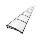 Window Door Awning 1Mx6M Transparent Hollow Sheet Plastic Frame