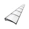 Window Door Awning 1Mx6M Transparent Hollow Sheet Plastic Frame