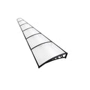 Window Door Awning 1Mx6M Transparent Hollow Sheet Plastic Frame