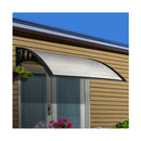 Window Door Awning 1Mx6M Transparent Hollow Sheet Plastic Frame