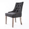 French Provincial Oak Leg Chair Amour Black