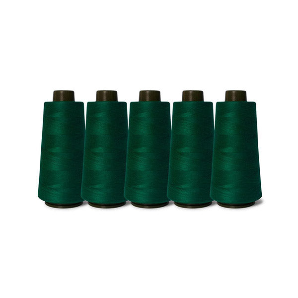 2000M Hemline Polyester Bottle Green Sewing Overlocker Thread Pack