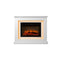 2000 W Electric Fireplace Mantle Portable Heater 3D Flame Effect White