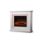 2000 W Electric Fireplace Mantle Portable Heater 3D Flame Effect White