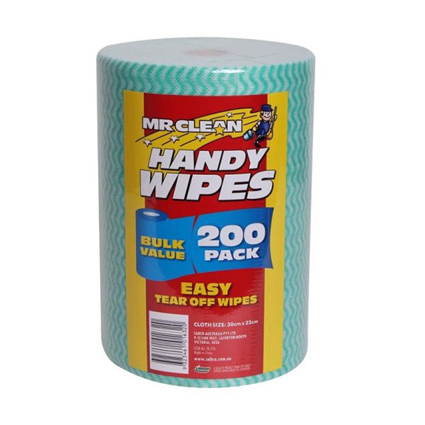 200 Sheet Mr Clean Extra Strong Handy Wipes Roll