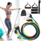 11 Pcs Fitness Pull Rope Latex Resistance Bands_0