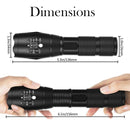 Waterproof Zoomable LED Ultra Bright Torch T6 Camping  Bicycle Flash Light- Battery Operated_5