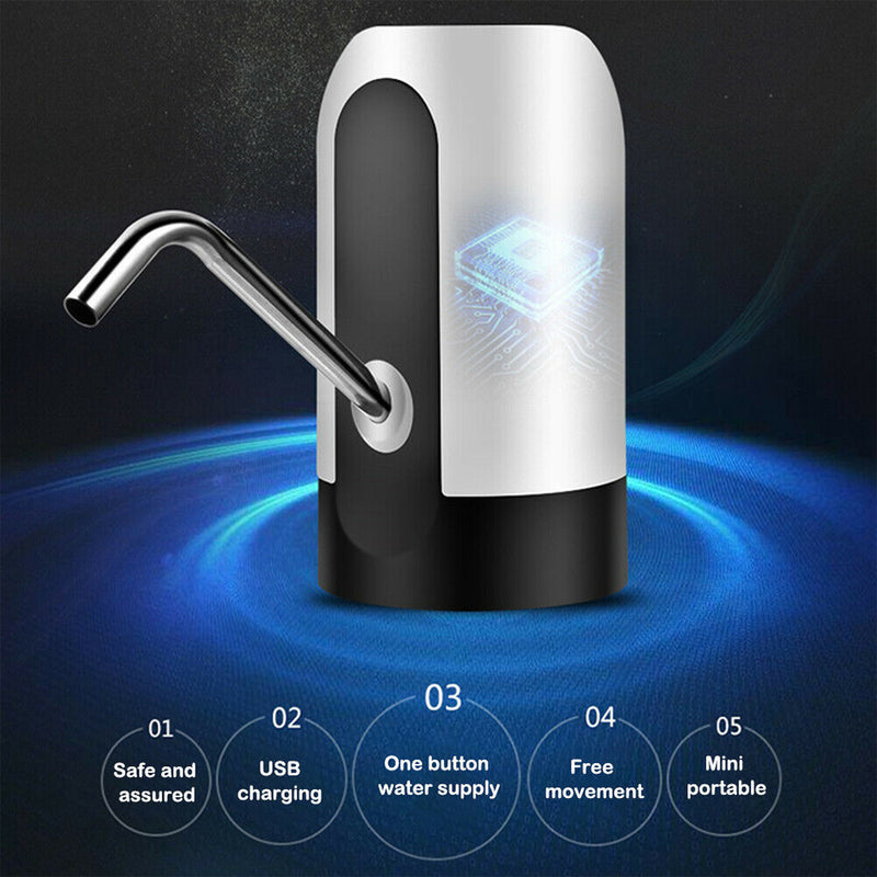 USB Rechargeable Electric Water Dispenser Water Bottle Pump Water Pumping Device_5
