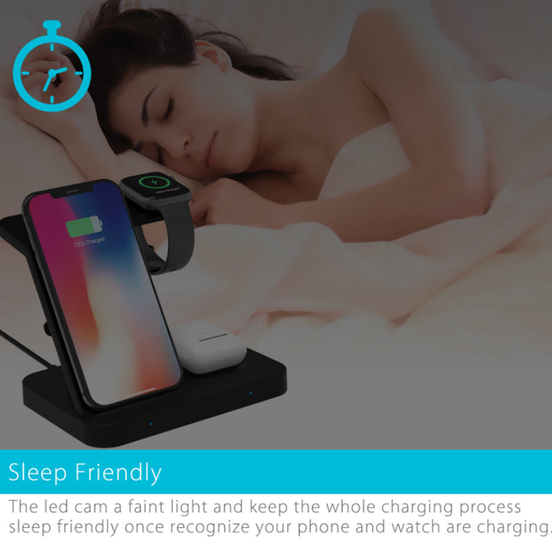 3-in-1 Qi Enabled Wireless Charging Station for Samsung and Apple Devices_1