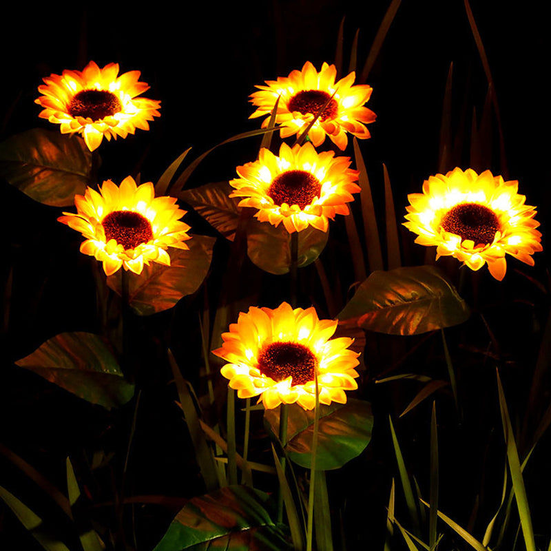 Solar Powered Sunflower Garden Lawn Light Decorations_5