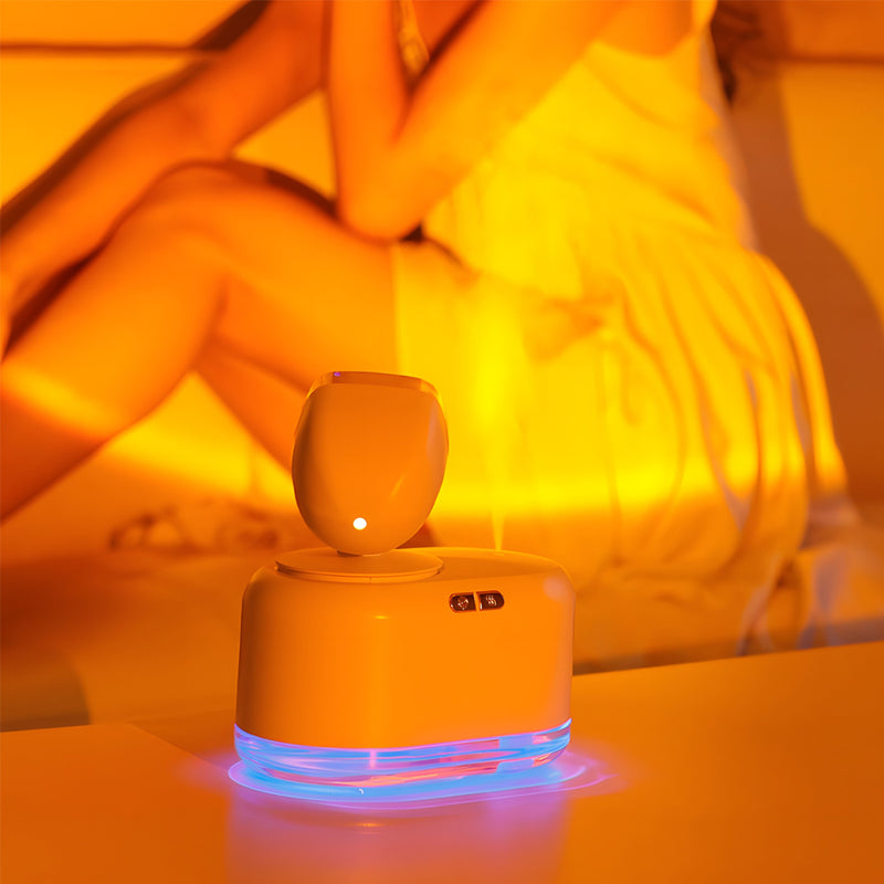 USB Interface Cool Mist Sunset Lamp and Room Humidifier_4
