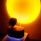 USB Interface Cool Mist Sunset Lamp and Room Humidifier_5