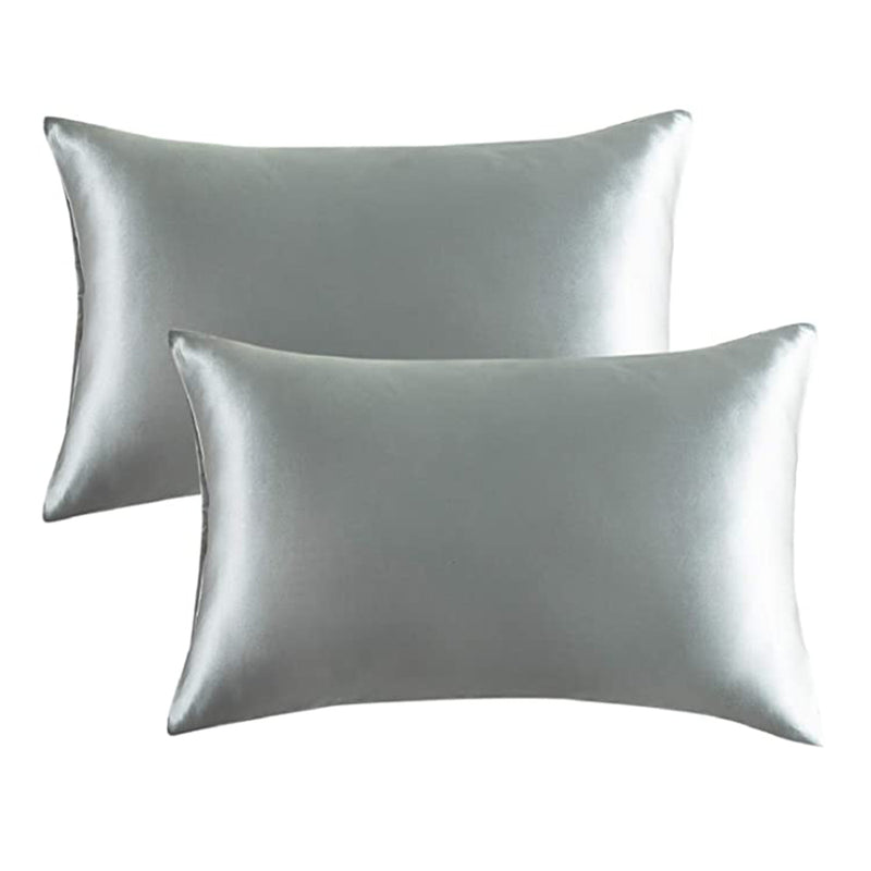 Imitation Satin Pillow Cases Set of 2 in Various Colors_13