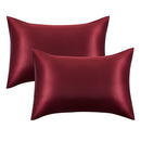 Imitation Satin Pillow Cases Set of 2 in Various Colors_3