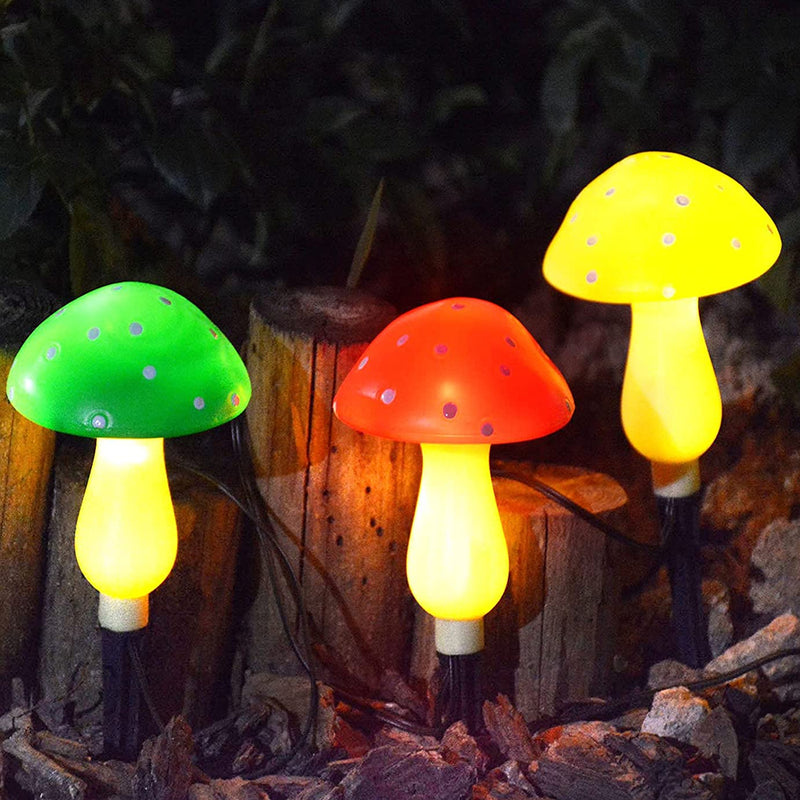 Solar Powered Decorative Outdoor Garden Mushroom Lights_4