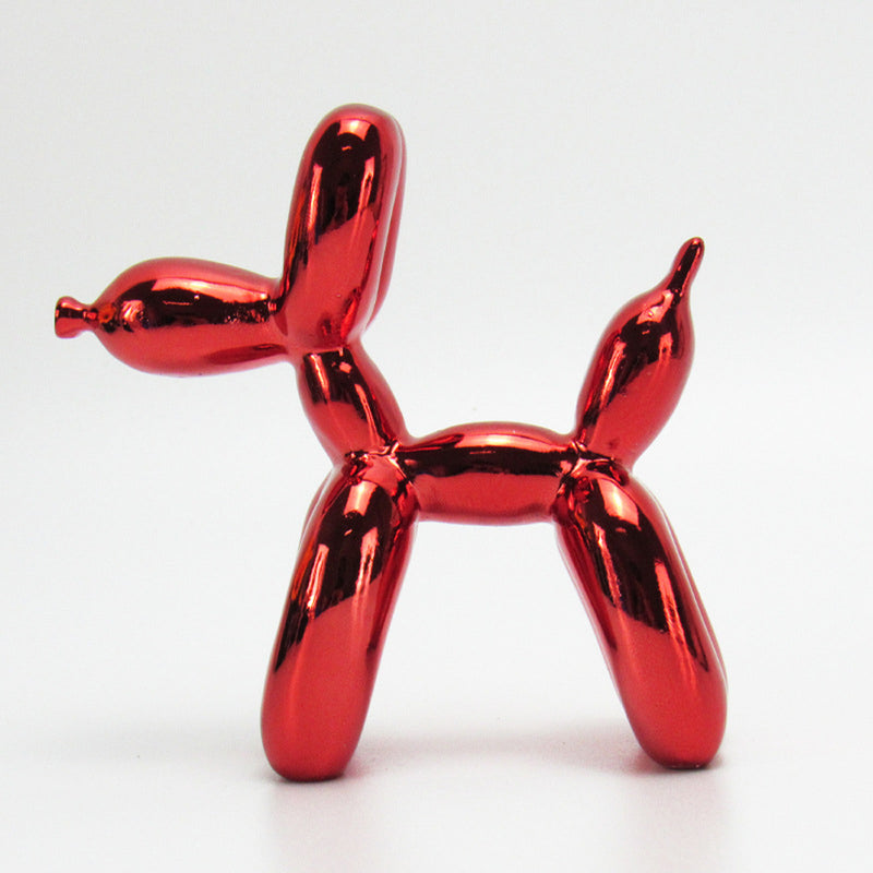 Resin Figurine Decorative Balloon Handmade Dog Sculpture_7
