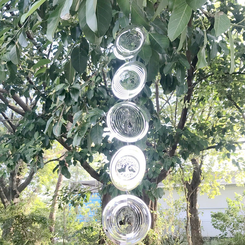 Tree of Life Rotating Wind Chime Outside Home Decor_12