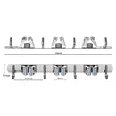 1/2 Pack Heavy-Duty Stainless-Steel Wall Mounted Space Saving Multifunctional Tools Organizer_3