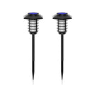 1/2 Pcs Solar Powered Outdoor Flickering Flame Pathway Torch Light_14