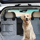 PETSWOL Waterproof Rear Seat Dog Cushion with Mesh Window for Car_3