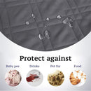 PETSWOL Waterproof Dog Bed Cover and Pet Blanket for Furniture, Bed, Couch, and Sofa-Gery_6