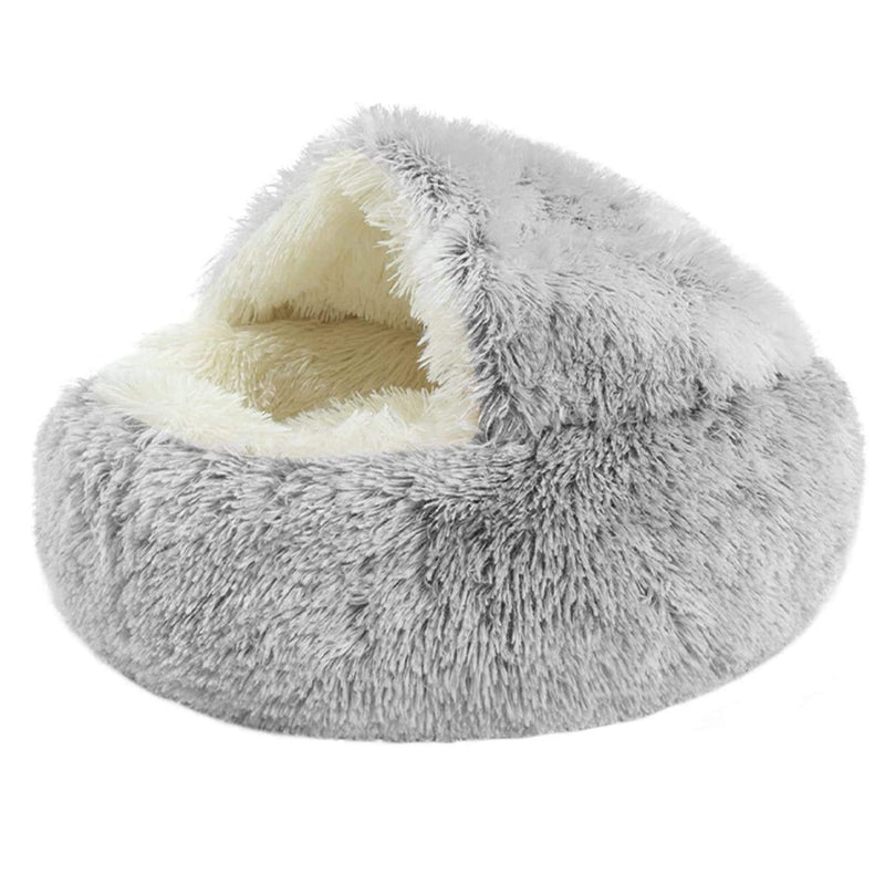 PETSWOL Cozy Burrowing Cave Pet Bed for Dogs and Cats_4