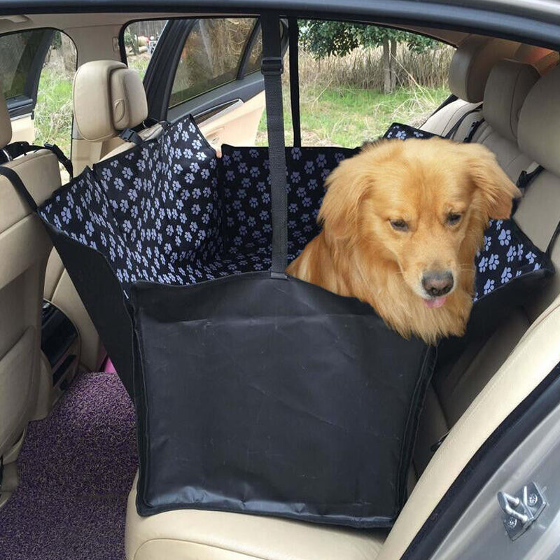 Dog Back Seat Cover with Perspective Mesh Window Waterproof Pet Hammock_10