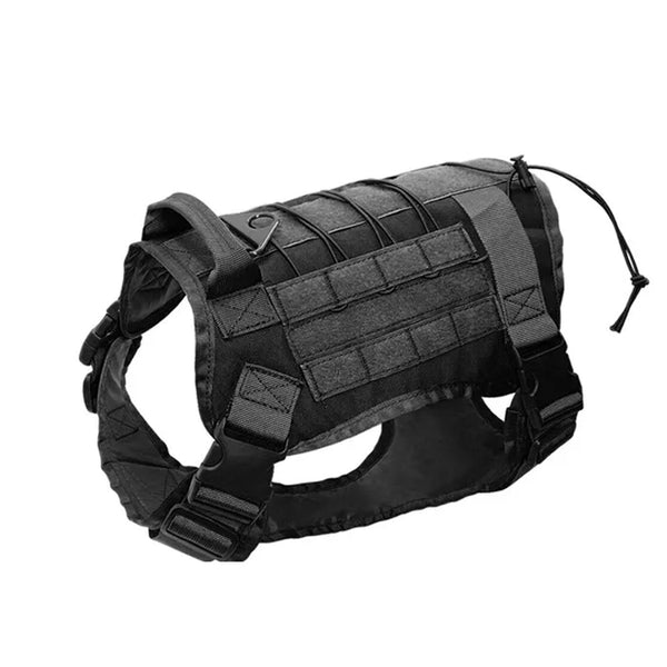 No Pull Adjustable Reflective Tactical Harness for Military Service Dogs_0