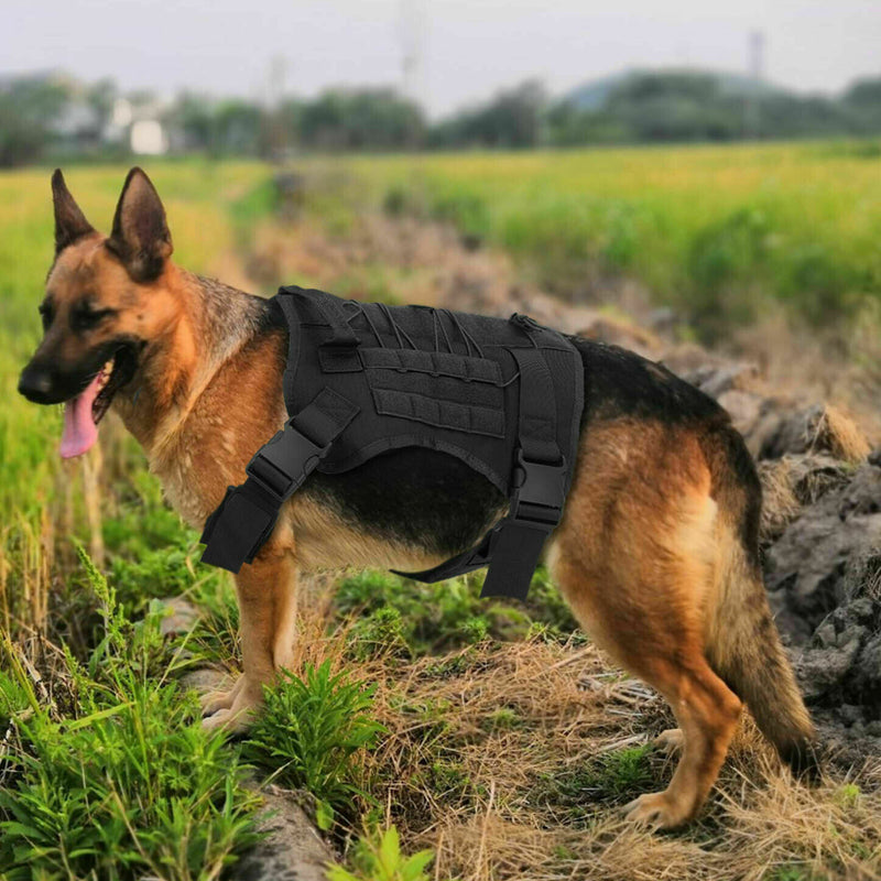 No Pull Adjustable Reflective Tactical Harness for Military Service Dogs_9