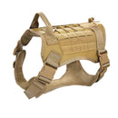 No Pull Adjustable Reflective Tactical Harness for Military Service Dogs_1
