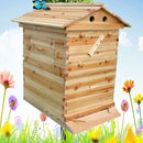 Wooden Beekeeping Beehive Housebox with Auto-Flowing Honey Frames_7