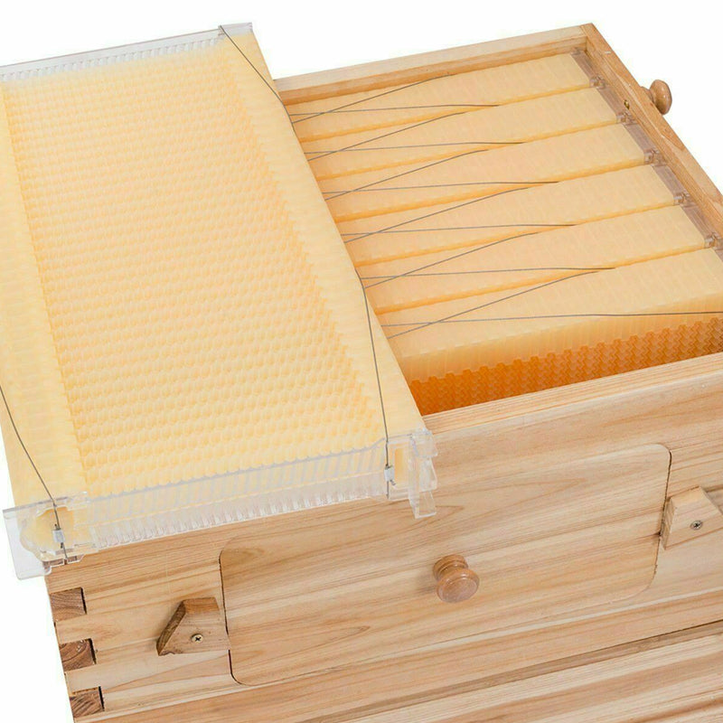 7 Pcs Unassembled Sheets Beehive Wooden Frames Beekeeping Supplies_10