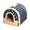 2 in 1 Convertible Pet Bed Warm and Comfortable Igloo-Shaped Pet Cave_1