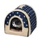 2 in 1 Convertible Pet Bed Warm and Comfortable Igloo-Shaped Pet Cave_0