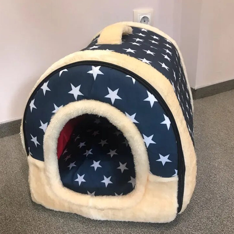 2 in 1 Convertible Pet Bed Warm and Comfortable Igloo-Shaped Pet Cave_8