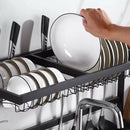 1 / 2 Tier Stainless Steel Dish Drying Rack and Kitchen Cutlery Organize_5