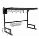 1 / 2 Tier Stainless Steel Dish Drying Rack and Kitchen Cutlery Organize_20