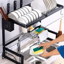 1 / 2 Tier Stainless Steel Dish Drying Rack and Kitchen Cutlery Organize_3