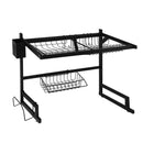 1 / 2 Tier Stainless Steel Dish Drying Rack and Kitchen Cutlery Organize_19